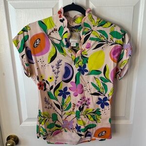 Colorful Floral Women's Blouse